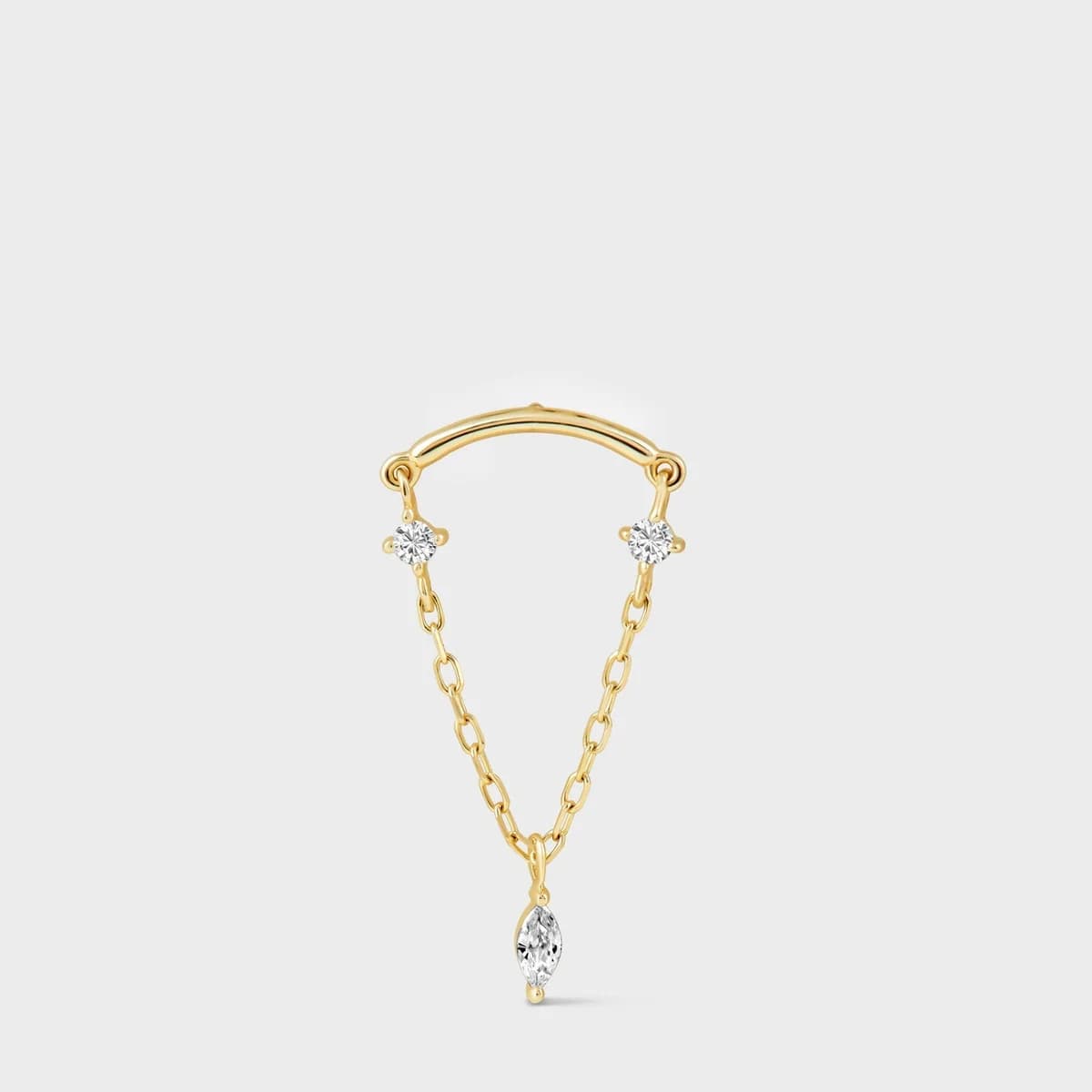 14k Yellow Gold Hidden Helix Chain